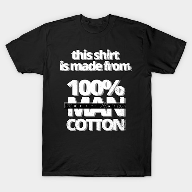 100% Man Cotton T-Shirt by bluerockproducts